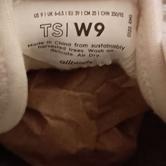 Allbirds Womens Tree Runners White Running Shoes Sneakers Size 9 PRE-OWNED - Picture 6 of 7